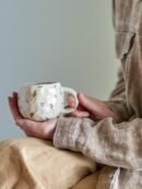 Pippine Tasse, Weiß, Steingut