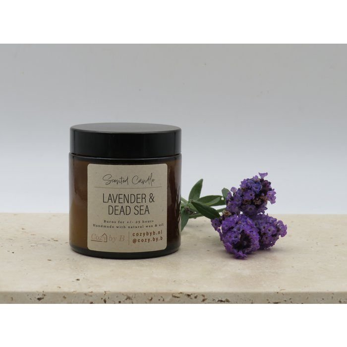 100 % natürliche Duftkerze – Lavendel & Totes Meer