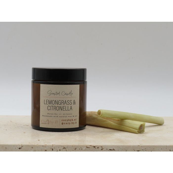 100 % natürliche Duftkerze – Zitronengras und Citronella