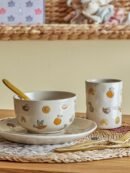 Agnes Geschirr-Set, Weiß, Steingut – Bild 2